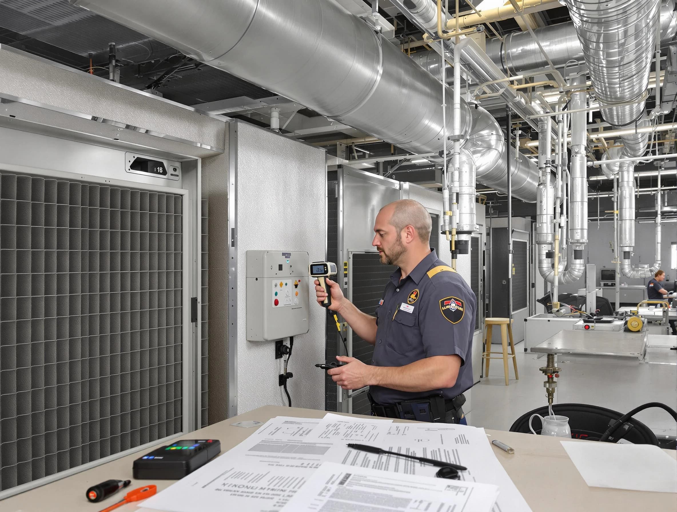 Professional filter system inspection by Richland Air Duct Cleaning in Richland