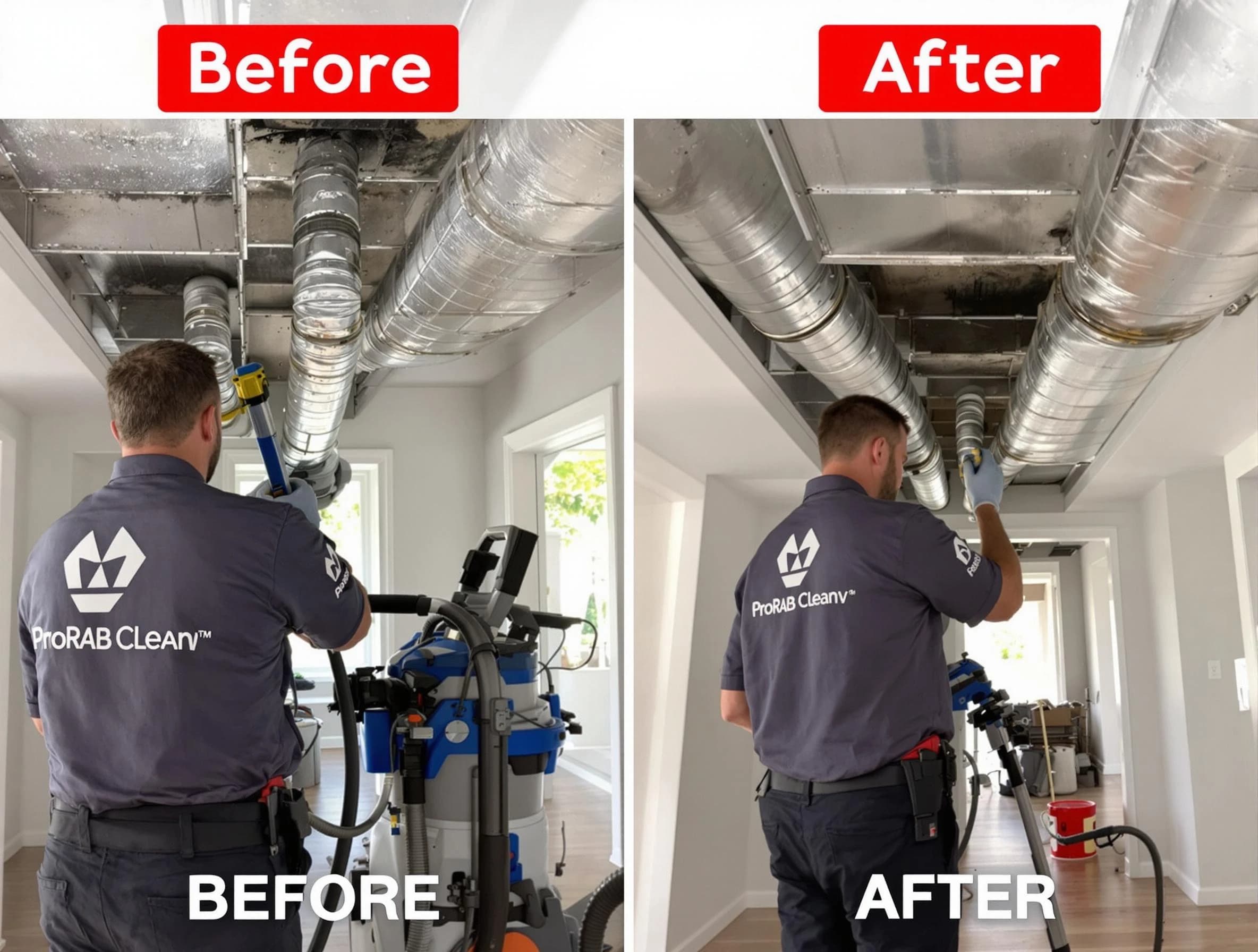 Richland Air Duct Cleaning expert performing thorough residential duct cleaning in a Richland home
