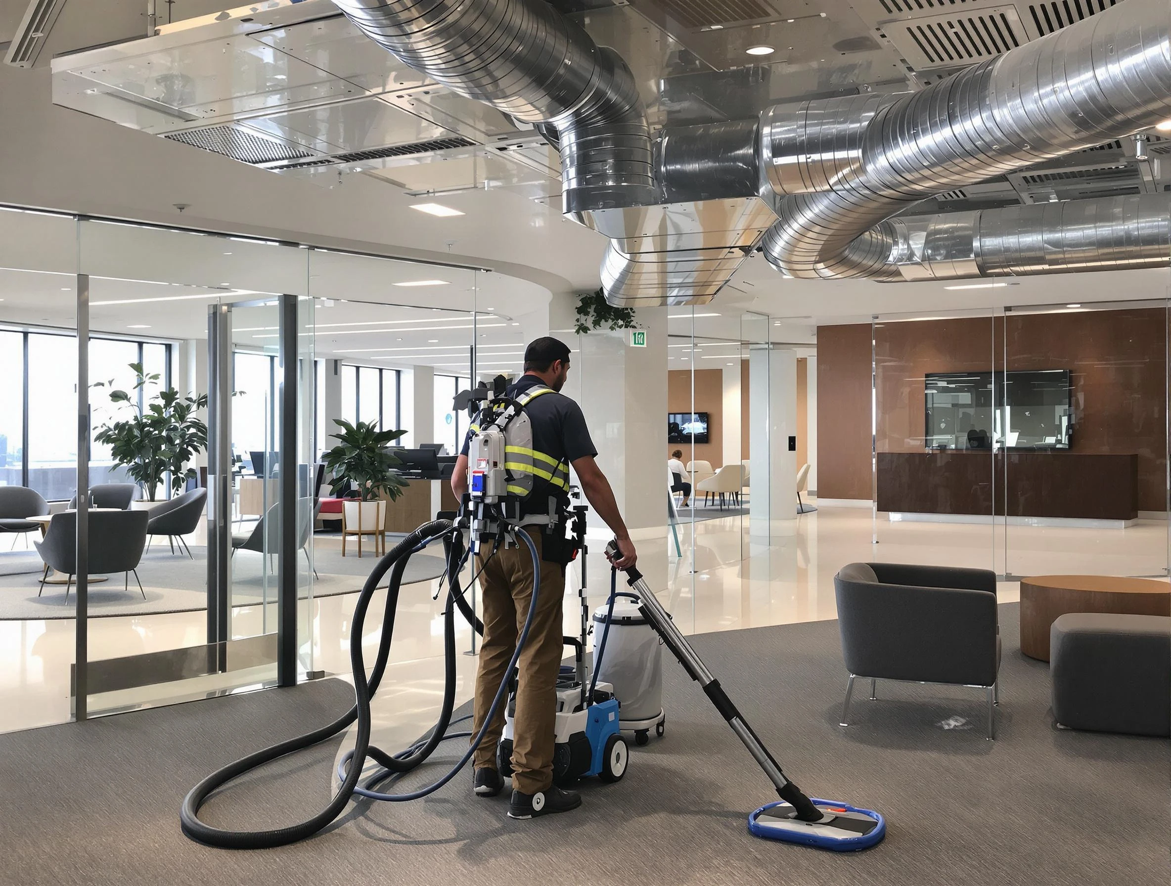 Commercial duct cleaning service by Richland Air Duct Cleaning in Richland