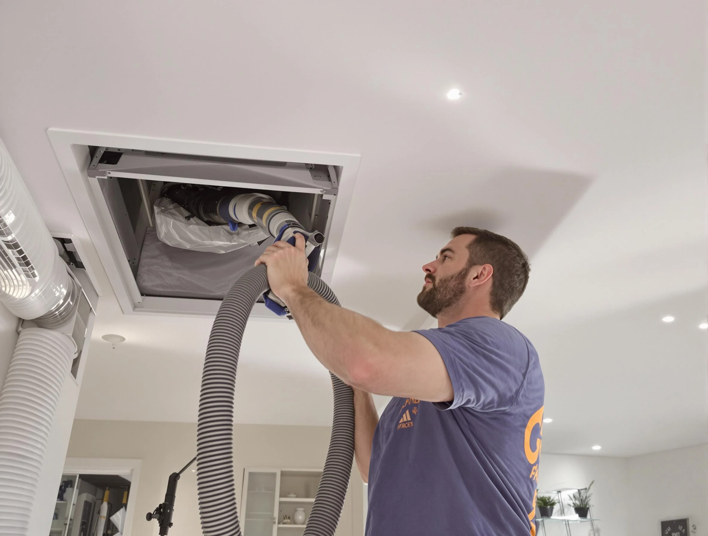 Precision indoor duct cleaning by Richland Air Duct Cleaning in Richland